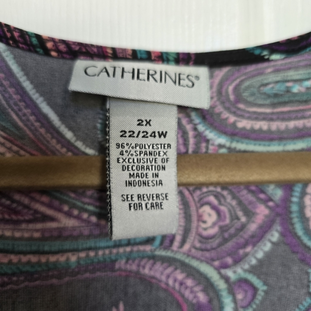 Catherines | 2X | Embellished Flutter Sleeve Maxi Dress - Picture 6 of 6